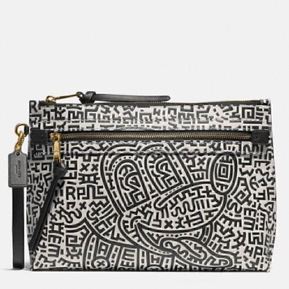 Disney Mickey Mouse X Keith Haring Academy Pouch Limited edition NWT - Picture 3 of 10